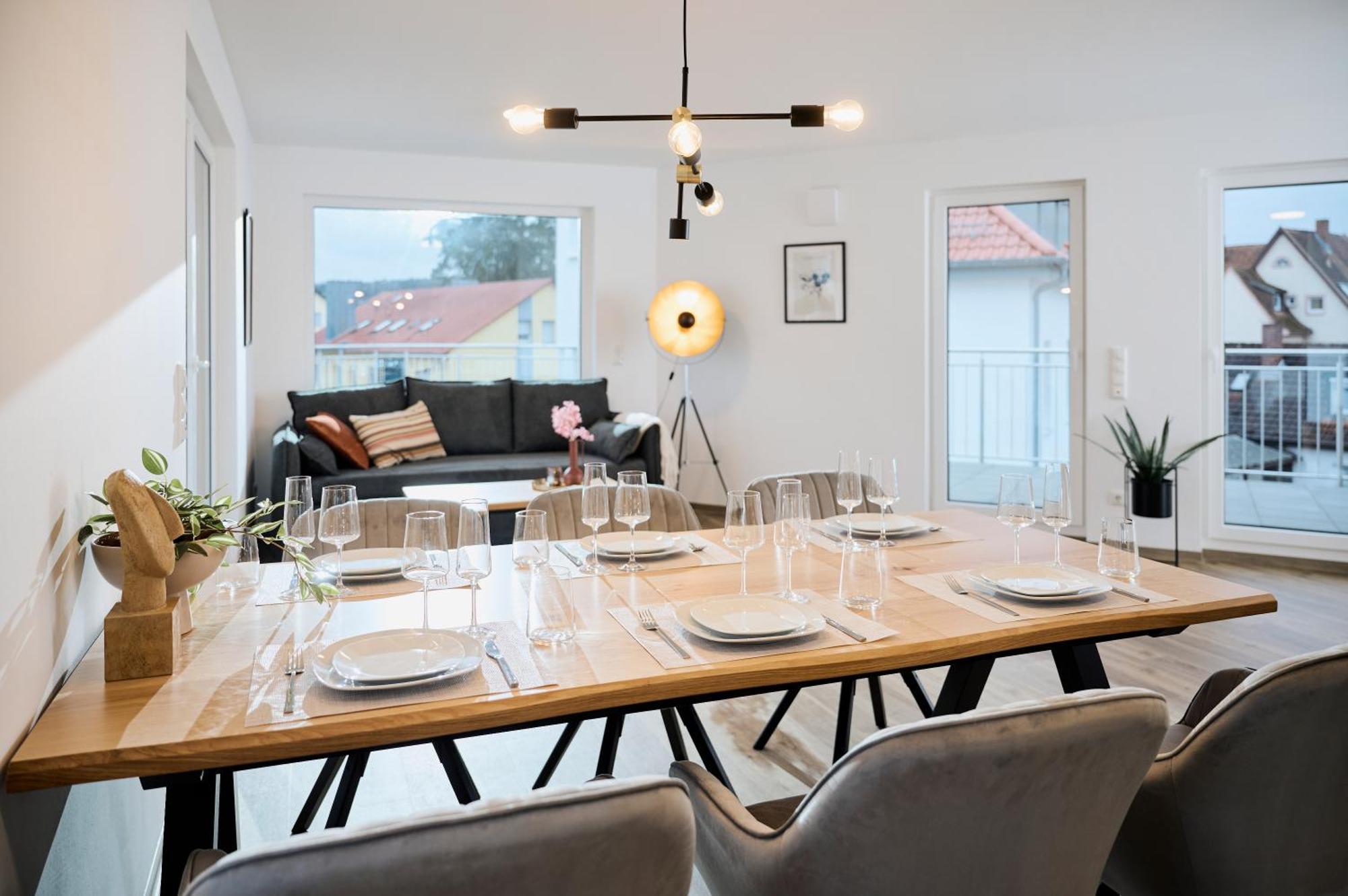 Moderne Apartments Mit Highspeed-Wlan Und Gratis-Tiefgarage Ihr Perfekter Rueckzugsort Nahe Dem Zentrum Und Der Therme I Barrierearm บาดคิสซินเงิน ภายนอก รูปภาพ