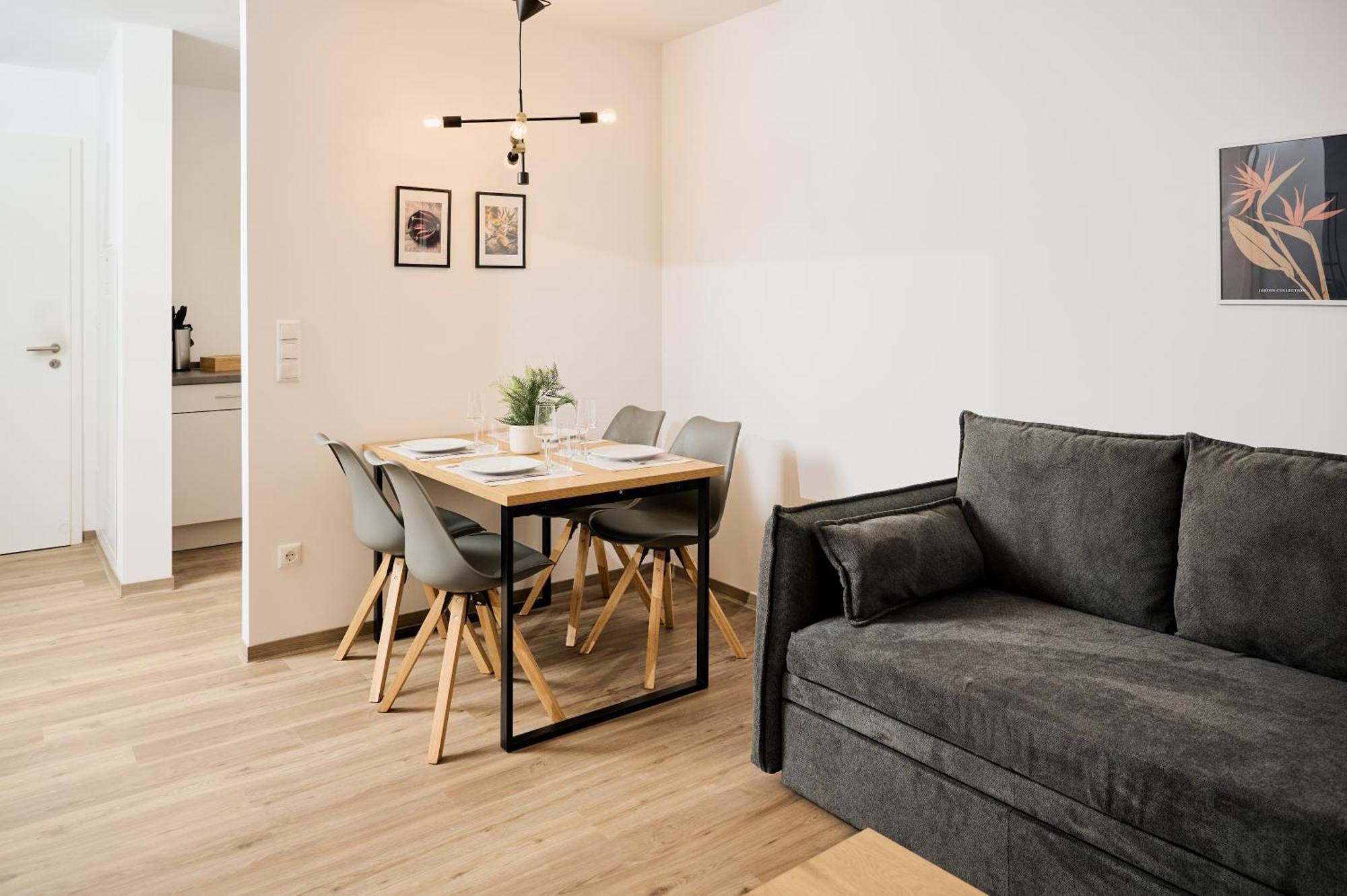 Moderne Apartments Mit Highspeed-Wlan Und Gratis-Tiefgarage Ihr Perfekter Rueckzugsort Nahe Dem Zentrum Und Der Therme I Barrierearm บาดคิสซินเงิน ภายนอก รูปภาพ